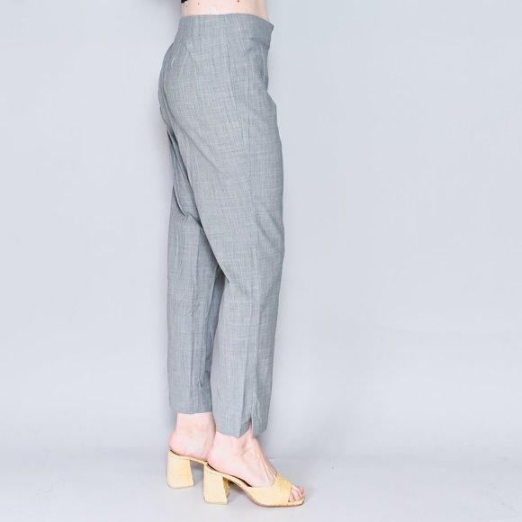 701. BRUNELLO CUCINELLI Wool-Blend Gray Trousers Sz 12 - Picture 3 of 6